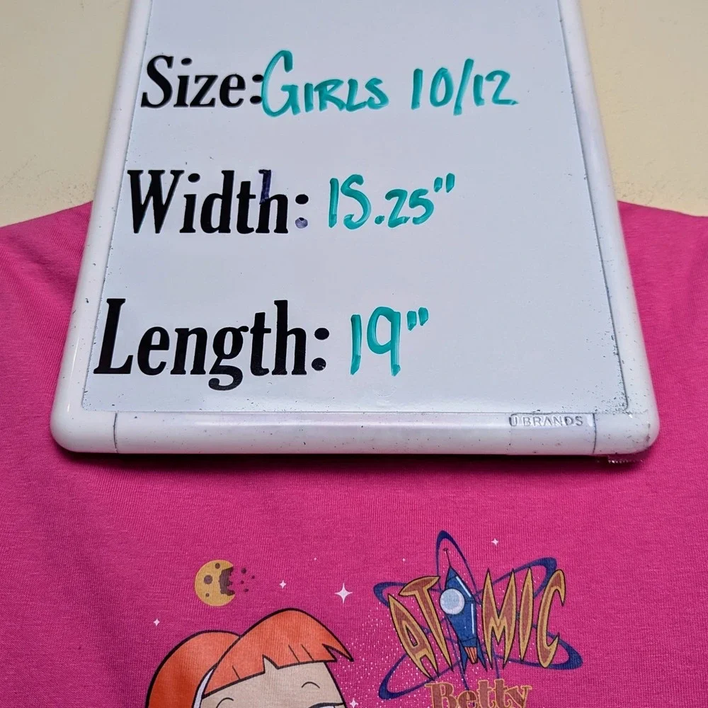 Atomic Betty Vintage 2004 Cartoon‎ Logo Shirt Youth Girls 10/12 New NWT DS